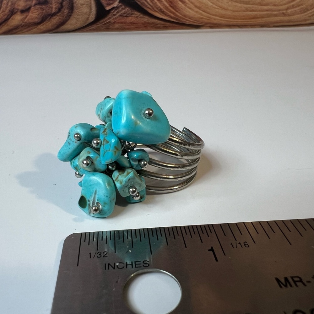 Turquoise Cluster Ring